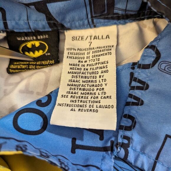 Boys Batman vintage button up all over graphic print top - Picture 3 of 5